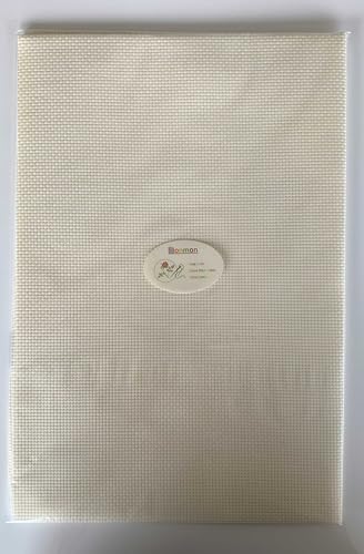 Image of Aida Cloth 11 Count Cross Stitch Fabric,19x28inch (11CT,Off White)