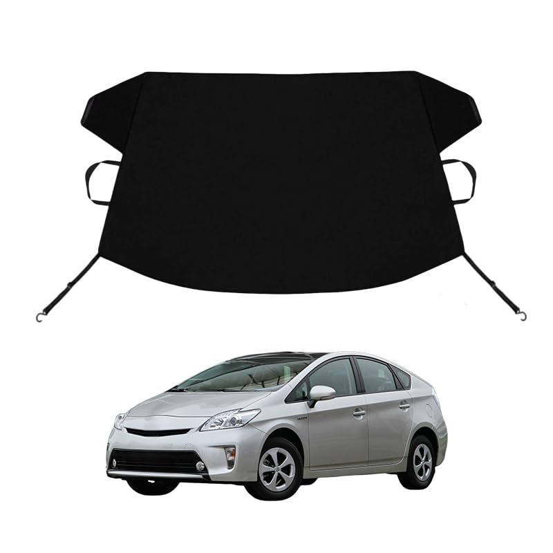 Image of Prius Custom Windshield Cover for Ice and Snow for to-yo-ta Prius Windshield Snow Cover 600D Shade Blocks Winter Frost Hail Protector Car Accessories