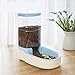 Zksbdxz Pet 3.8L Automatic Food Water Dispenser Puppy Kitten Feeder Bowl Dogs Cats Drinking Feeding Dishes