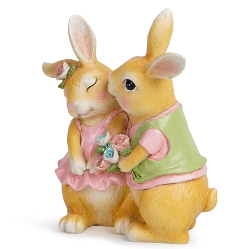 Hodaoeasterbunnydecorationsforhomebrownfurrycouplerabbitlovefigurineswithbouquetandexpressaffectionspringdecorresinrabbitsgiftstieredtrayiindoorornamentsbrown Urban Country Home Decor Hodao easter bunny decorations for home brown furry couple rabbit love figurines with bouquet and express affection spring decor resin rabbits gifts tiered tray iindoor ornaments brown urban country home decor
