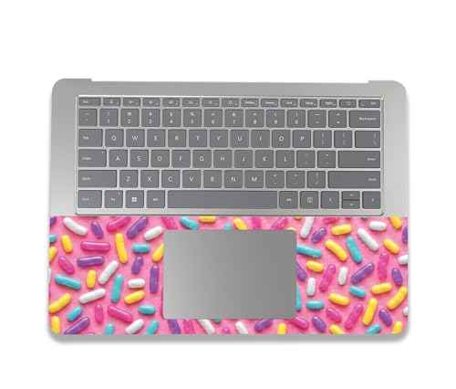 Image of MightySkins Carbon Fiber Skin Compatible with Microsoft Surface Laptop Studio 2 (2023) Full Wrap Kit - Sprinkles | Protective, Durable Textured Carbon Fiber Finish | Easy to Apply | Made in The USA
