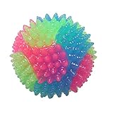 Blitzball: Die bunten Bälle können die Aufmerksamkeit von Haustieren besser auf sich ziehen. Ihre Katze und Ihr Hund können auch an dunklen gerne mit blinkenden Bällen spielen.