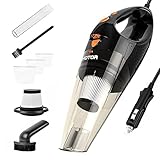 HOTOR Car Vacuum Cleaner with High Power, Portable & Handheld Vacuum Cleaner Corded with Mutiple Accessories for All-Round Cleaning
