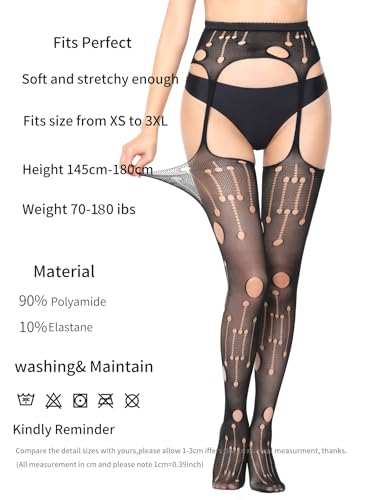 La Mejor Recopilación de Medias de liga para Mujer Top 5. 17 Medias de liga para Mujer marca TERRYYO (3)