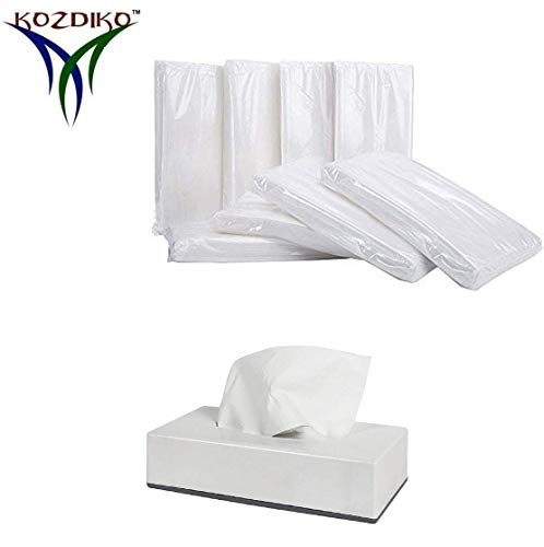 Image of Kozdiko Tissue Paper Refiller for Dispenser Box Set of 5 with 200 Sheets(100 Pulls) in Each for Cars and Homes