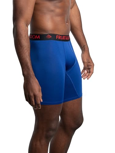 Image of Fruit of the Loom Men's 3-Pack Breathable Long Leg Boxer Brief