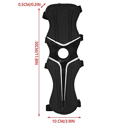 Archery Arm Guard, Adjustable Nylon Arm Guard,Protective Gear Safe Guard For Recurve Bow(Black) For Archery Arm Guard #TOP2