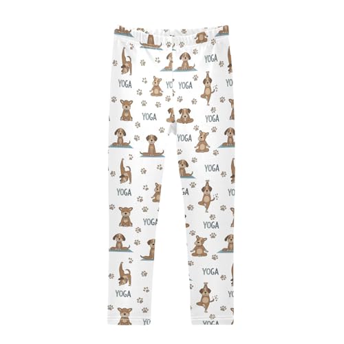 Girls Leggings Size 4T Dogs Yoga Stretchy Tights Girl Clothes Comfortable Pants for Running School