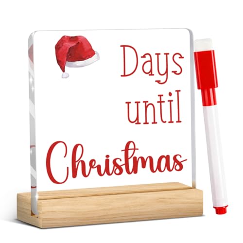 Funny Days Till Christmas Countdown Sign Christmas Countdown Calendar Acrylic