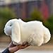 LIUHONGFEI Simulated White Rabbit Plush Toy Realistic Rabbit Doll Children's Day Gift Gift