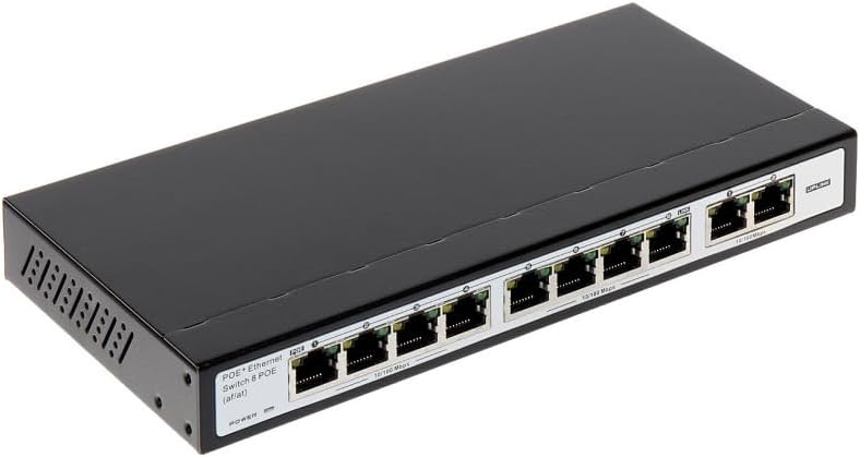 Switch 10 Ports including 8 POE Speed 100Mbps