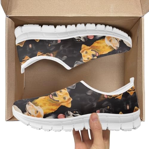Image of Jeiento Cute Dog Women's Casual Slip On Shoes Loafers Sneakers for Women