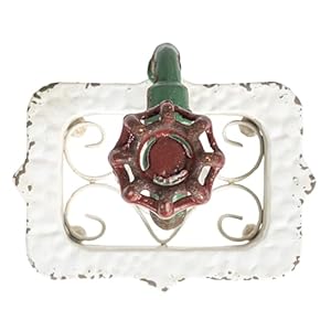Creative Co-Op Charming Cast Iron Soap Dish with Miniature Faucet Detail Creative Co Op Charming Cast Iron Soap Dish with Miniature Faucet Detail