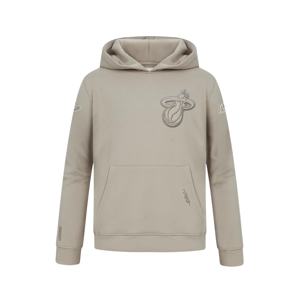 Pro Standard Boy's NBA Neutral Bb Fleece Po Hoodie Hooded Sweatshirt, Taupe, M — image 1