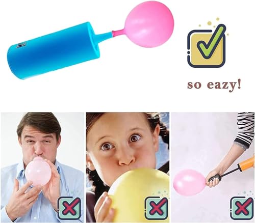 3T6B Balloon Pump Electric Air Pump for Balloons Portable Balloon Inflators Blower Machine for Birthday Party Balloon Decorations for Long Animal Twisty Curly Balloon, Foil Balloons(12V 18W) - Thumbnail 6