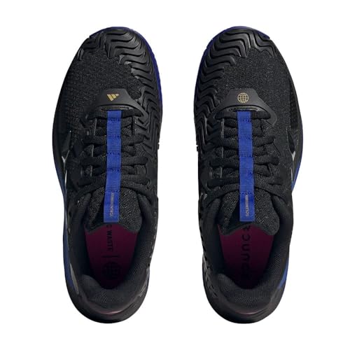 Image of Adidas Men's Solematch Control Tennis ShoesTennis Shoe, Core Black Core Black Gloss Fuchsia, 13.5 US