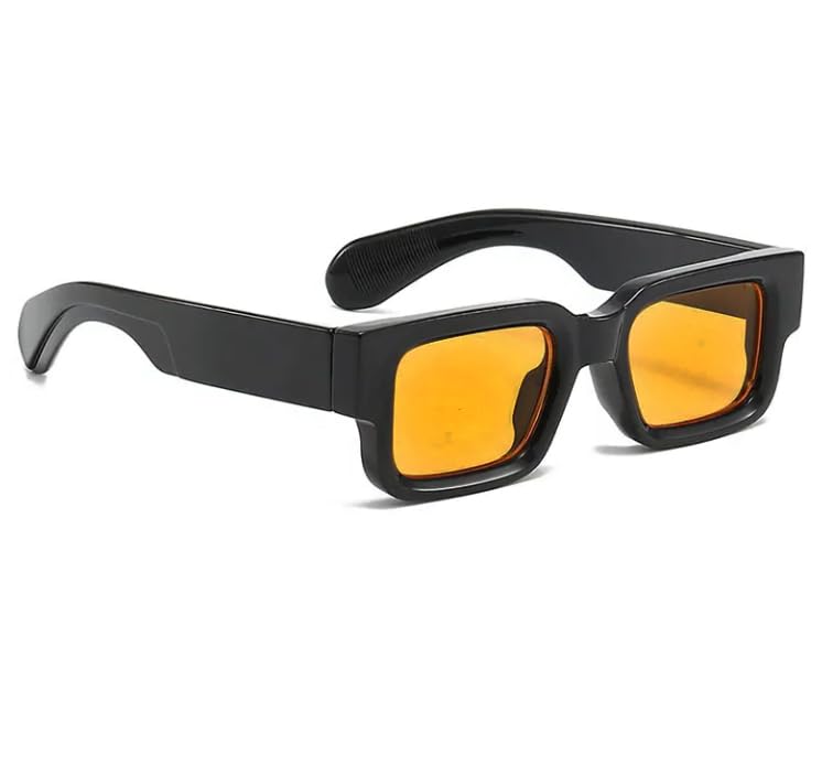 Image of 80th Route, Fashion Designer Square Polarized Sunglasses for Mens Womens, Trendy, UV400 Protection Lens Sunnies