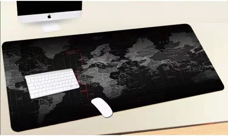 Mr.Gadget Solutions Large Gaming Mouse Mat, 800 x 300 x 2mm Extended Large Size Mouse Pad, Non-slip Rubber base, Waterproof Surface, Anti-Fray Stitched Edges, Compatible with Laser and Optical Mice