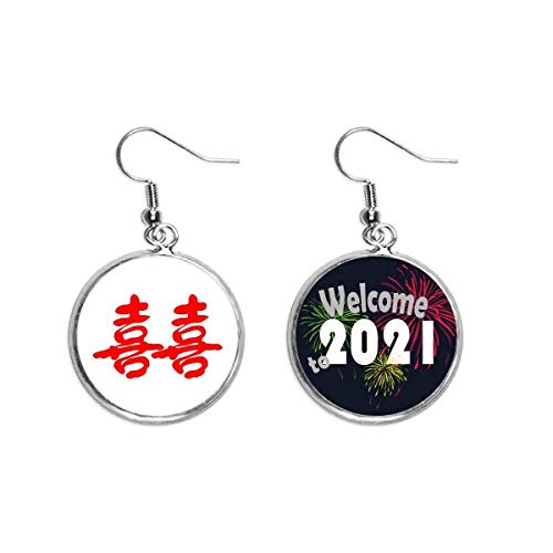 Pendientes Xi chinos de plata para lucir en bodas y celebraciones