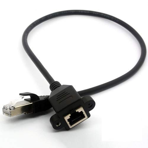 MaK WOrLD Rj45 Male to Female Panel Mount LAN Adapter 0.3 Meter-Black (B08JTWQFM7) Amazon Price History, Amazon Price Tracker