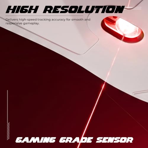 Image of Zebronics Viper 50 Premium Gaming Wired Mouse, 12800 DPI, 1000Hz Polling Rate, Gaming Grade Sensor, Huano Switches, 6 DPI Levels, 7 Buttons, Advanced Windows Software Support, 1.5m USB Cable (White)