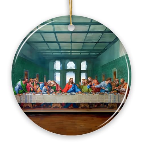 Leonardo da Vinci The Last Supper Ceramic Ornament, Famous Painting