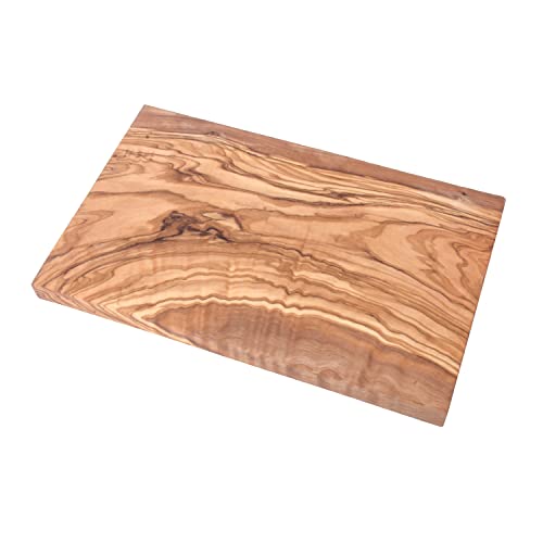 Planche en bois d'olivier massif, planche à découper rectangulaire