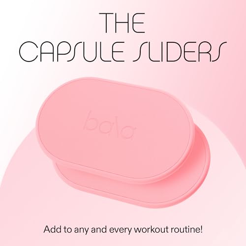 Bala Capsule Sliders for Working Out, Core Workout Sliders - Floor Exercise Sliders & Fitness Gliders for Squats, Lunges, & Push-up Variations - Strength Slides for Yoga, Pilates & Aerobics - Image 3