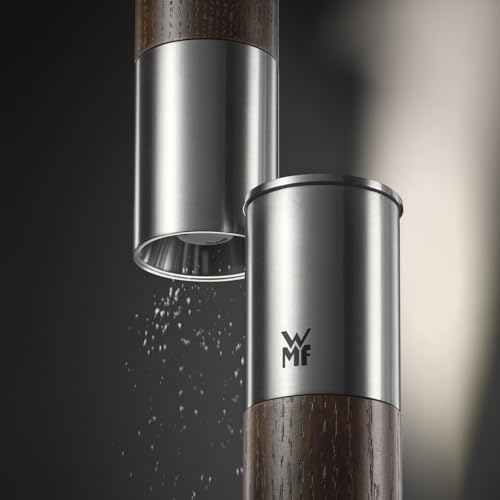 Miniatura 6 de WMF Ceramill Nature - Molinillo de especias, mecanismo de cerámica, grado de molienda ajustable, fácil llenado, sal y pimienta, tapa protectora, color marrón