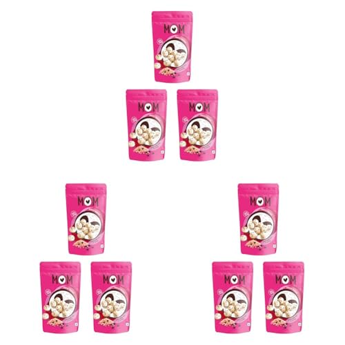 Image of MOM - Meal of the Moment, Roasted Himalayan Salt N Pepper Makhana (Pack of 9), 52 / 56g Gluten Free | Anti Oxidants | MSG Free | Zero Trans Fat | No added Preservatives and No Artificial Flavours