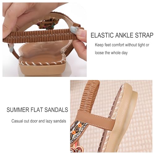 Womens Dressy Summer Sandals Casual Comfortable Flip Flop Sandals Bohemia4