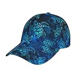 Baseball Cap Adjustable Dad Hats Blue Sea Turtle Fashionable Casual Sun Sport for Men Hats