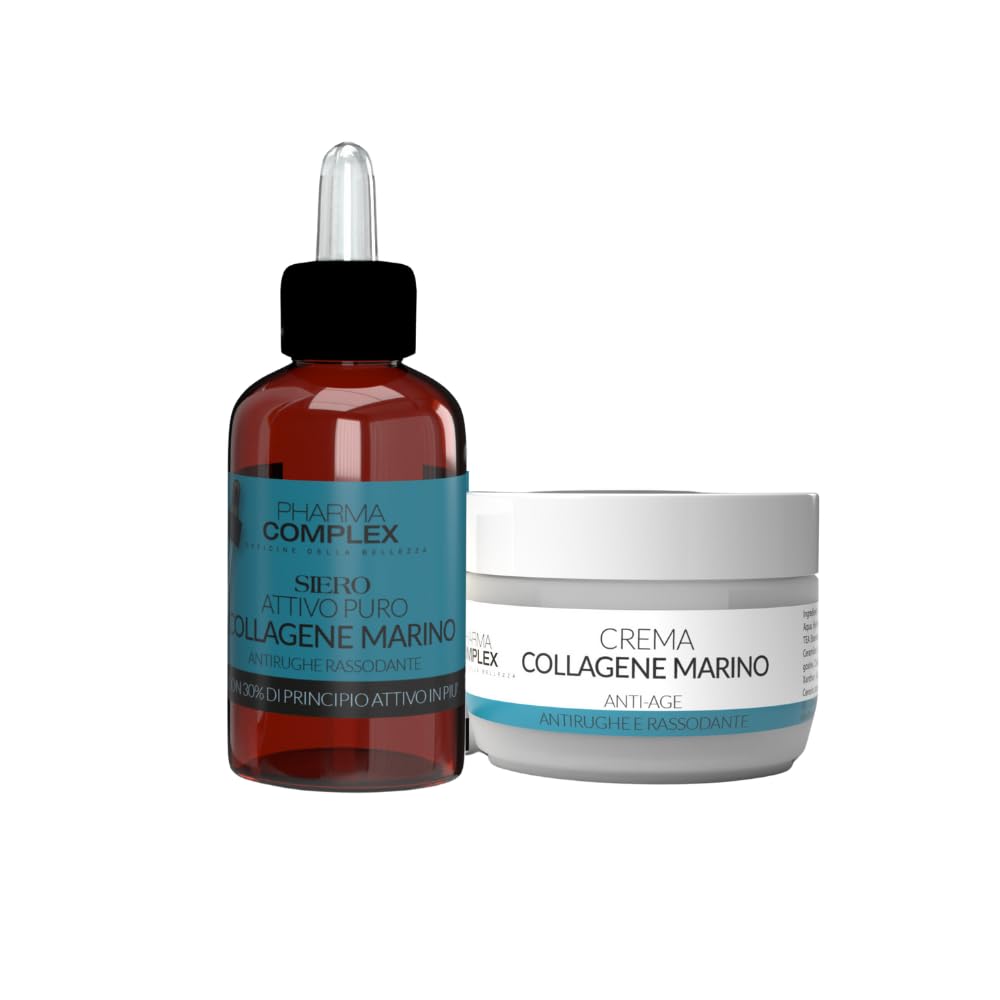 Skin Care Set Mit Kollagen & Hyaluronsäure – Anti-Falten Creme & Serum Für Strahlende, Straffe Haut – Für Damen & Herren