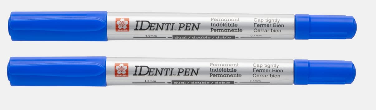 Sakura Identipen Marker Blue pack of 2