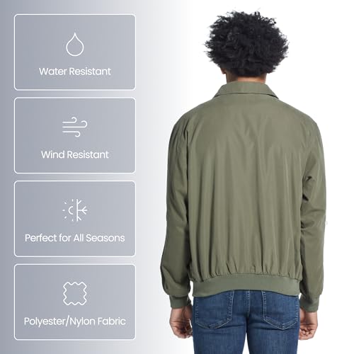 Image of Weatherproof Men's Golf Jacket - Lightweight Windbreaker, Water-Resistant Microfiber Shell, Perfect for Golf & Casual Wear