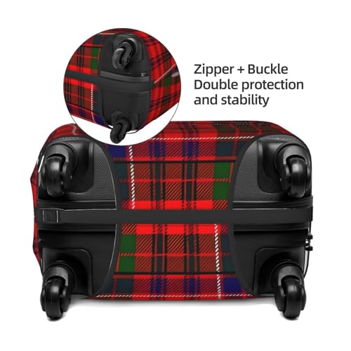 Clan Macrae Tartan Luggage Cover, Protective Washable Suitcase Cover - Travel Fashion Elastic Suitcase Protector X-Large4