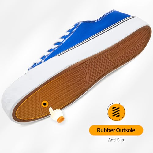 Image of ZGR Mens Classic Casual Shoes,Lace-up Fashion Sneakers,Low Top Canvas Sneakers for Men