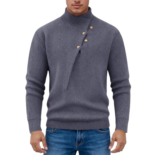Jersey para hombre cárdigan de punto ideal para paseos al aire libre