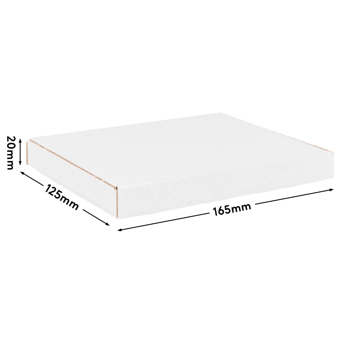 verpacking Duże kartony listowe 165 x 125 x 20 mm duże kartony pocztowe GB-0 DIN A6 do przesyłek listowych (wymiary wewnętrzne 154 x 118 x 17 mm) DHL GLS DPD białe paczki karton wysyłkowy wysyłka