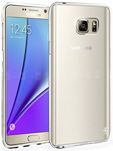 Note 5 Case, LK Ultra [Slim Thin] Scratch Resistant TPU Gel Rubber Soft Skin Silicone Protective Case Cover for Samsung Galaxy Note 5 (Clear)