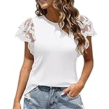 Genérico camisa roja mujer camisetas cuello v mujer Sudadera Tops Mujer Top de Verano 2023 Verano Top Ligera Transpirable Nueva Camiseta Holgada Sudadera Tops Suelto tumblr Camiseta de Mujer Manga Cor