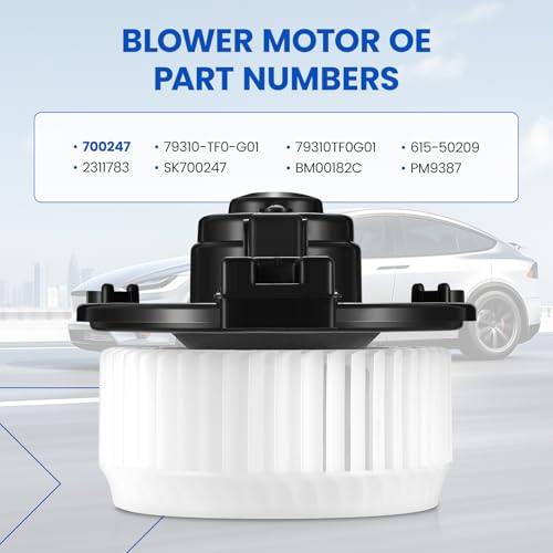 Image of HVAC Blower Motor 700247 Compatible with Honda Fit 2009-2014, 79310TF0G01, 615-50209, 700247, 2311783, A /C Blower Motor Assembly