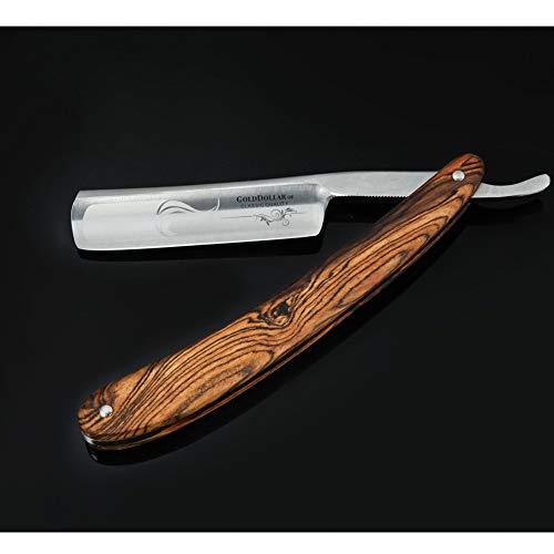 Straight Razor Rasiermesser set Herren Rasier Set mit Holzgriff im handgefertigten Lederetui - Geschenke für Männer - Exzellentes Echte Handarbeit - Image 4