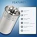 QYCKFIXR AC Capacitor 45+5 uF 45/5 MFD ±6% 370V/440VAC CBB65 Dual Run Circular Start Capacitor for Heat Pump Air Conditioner，Ten Years of Coverage