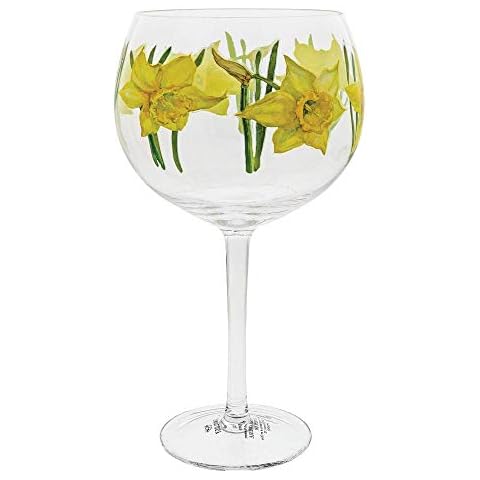 Ginology A30415 Floral Daffodil Copa Gin Glass, 24 Ounces Cover