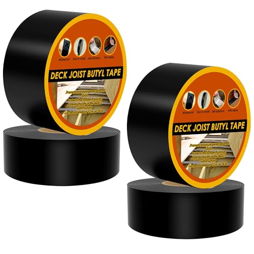 JOAPRIL Deck Joist Tape 4 Inch x 50 Feet Butyl 4 Pack