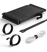 Lamicall 60PCS Reusable Cable Ties, Super Durable Nylon Velcro Strap, Adjustable 6-Inch Cord Orga...