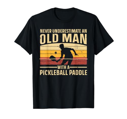 Cool Pickleball Art for Men Grandpa Paddle Pickleball...