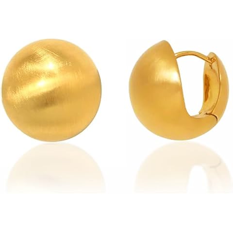 WQJifv Gold Plated Ball Earrings Cover