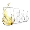 Final Touch Conundrum White Wine Glasses WeiÃweinglÃ¤ser – Hand durchgebrannte Glas 266ml – Packung mit 4